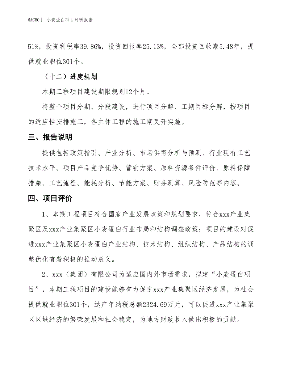 小麦蛋白项目可研报告_第4页