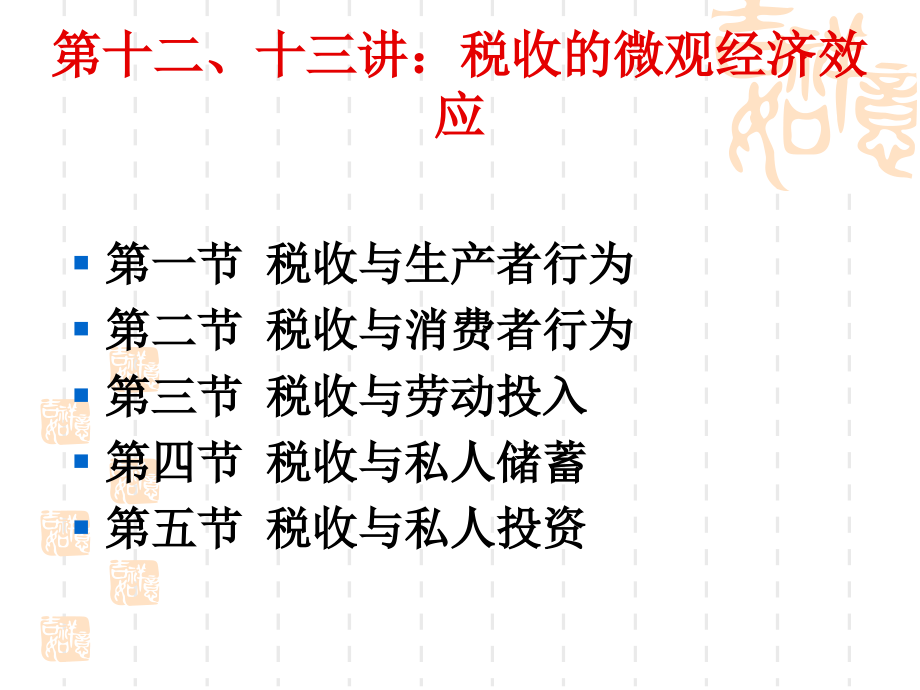 江西财经大学税务硕士考研-税收经济学之第12、13讲——税收的微观经济效应-财税学院邱慈孙老师课件_第2页