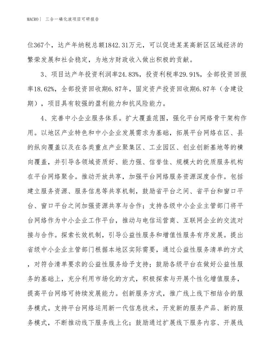 三合一磷化液项目可研报告_第5页