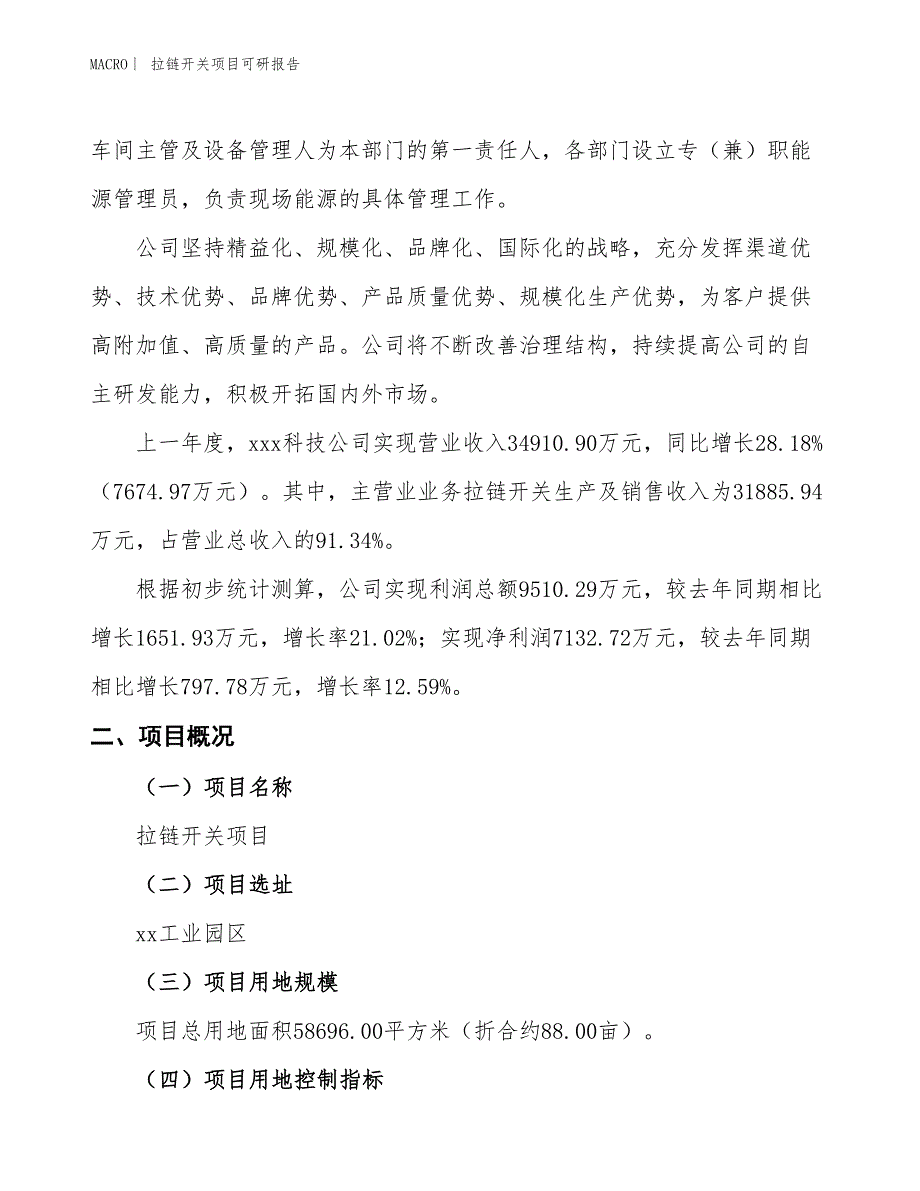 拉链开关项目可研报告_第2页