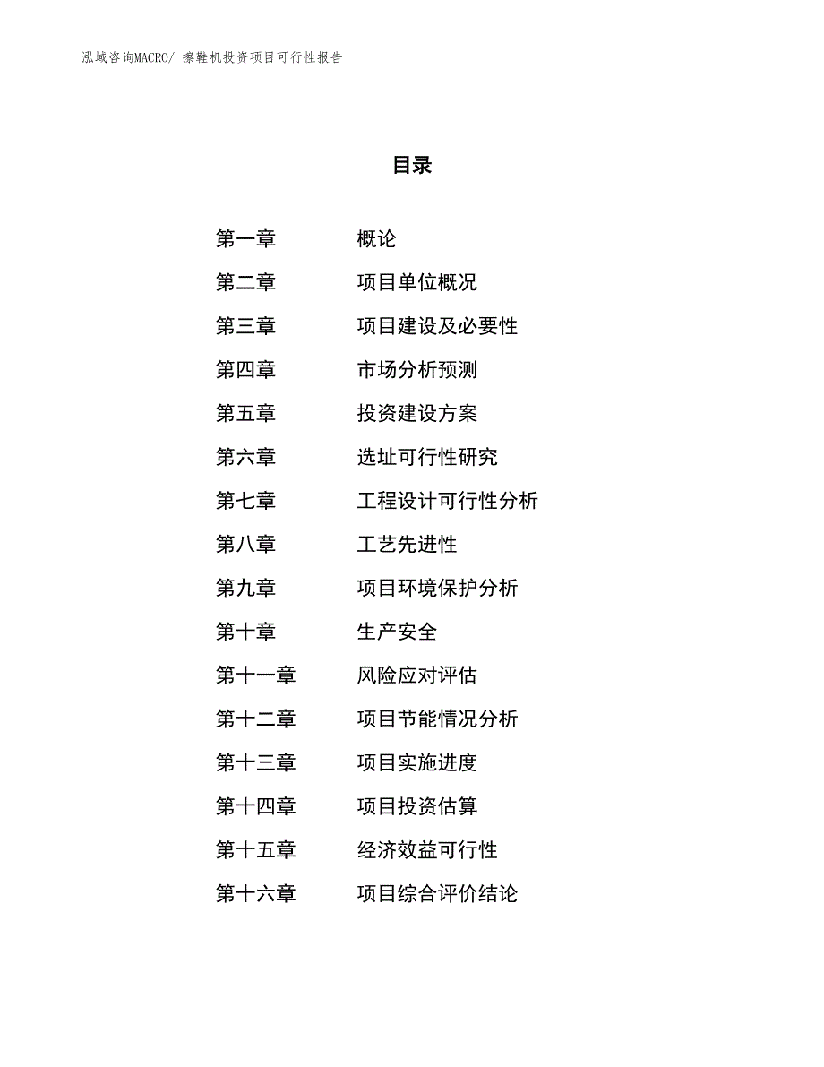 擦鞋机投资项目可行性报告(总投资6448.45万元)_第1页