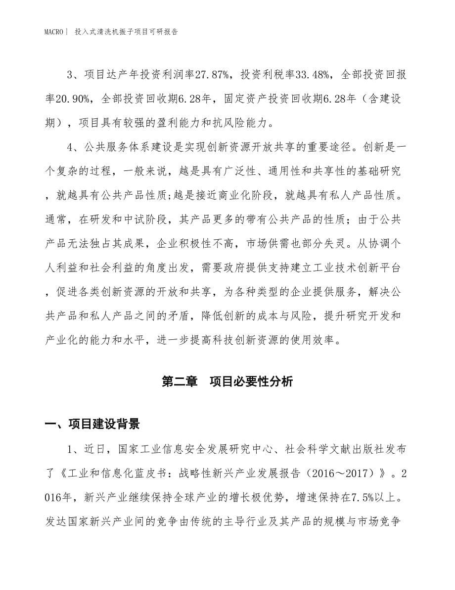 投入式清洗机振子项目可研报告_第5页