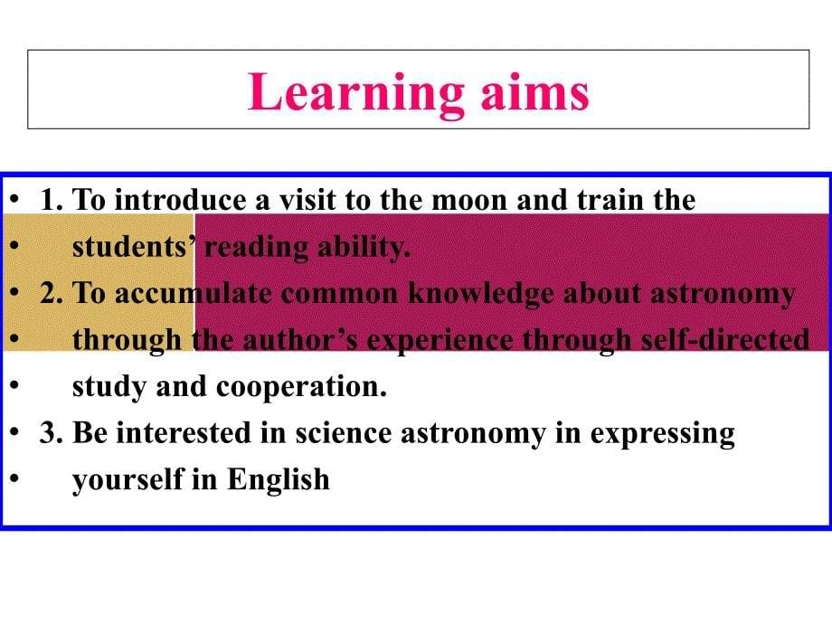 教版高中英语必修三课件 unit4 a visit to the moon--using language课件_第5页