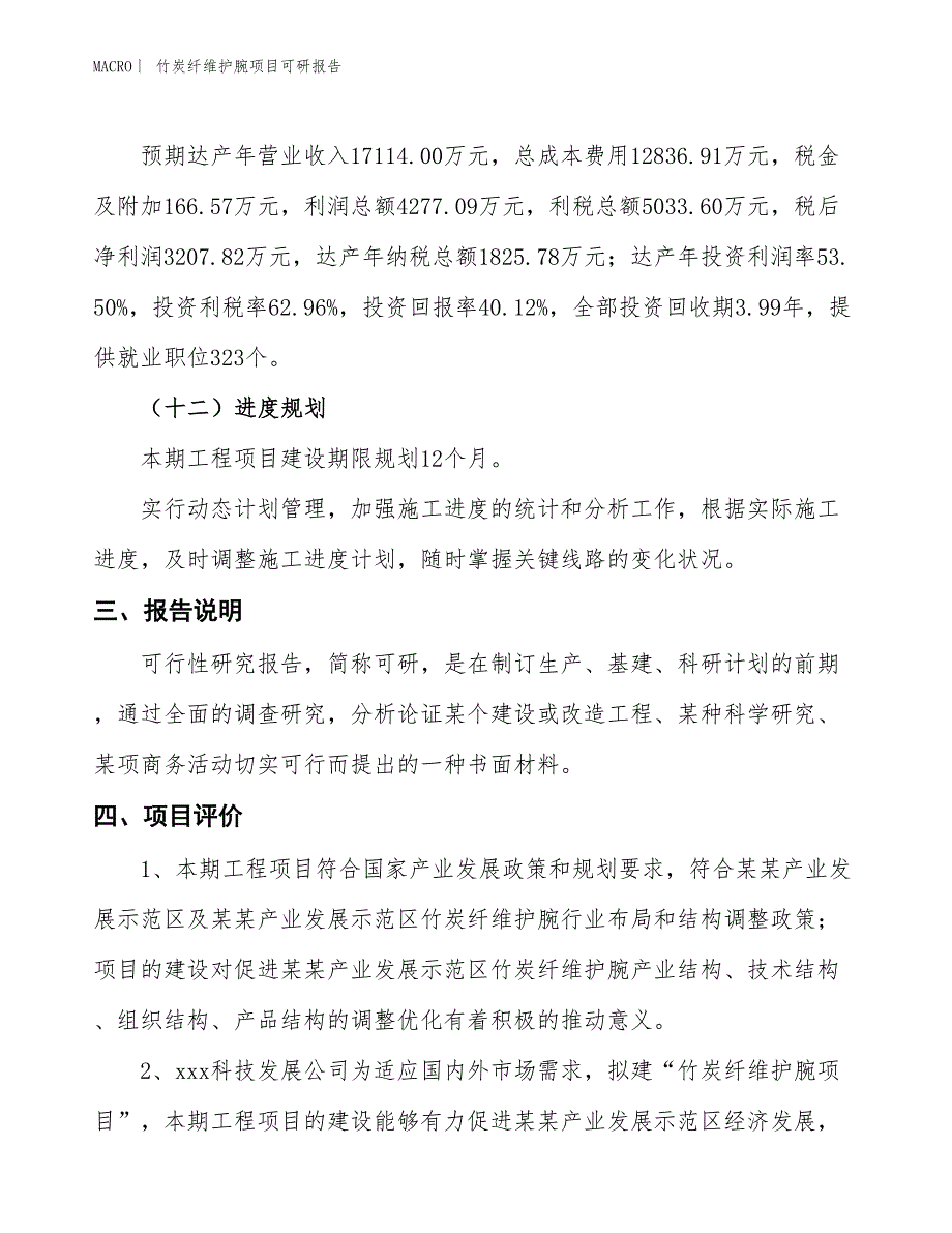 竹炭纤维护腕项目可研报告_第4页