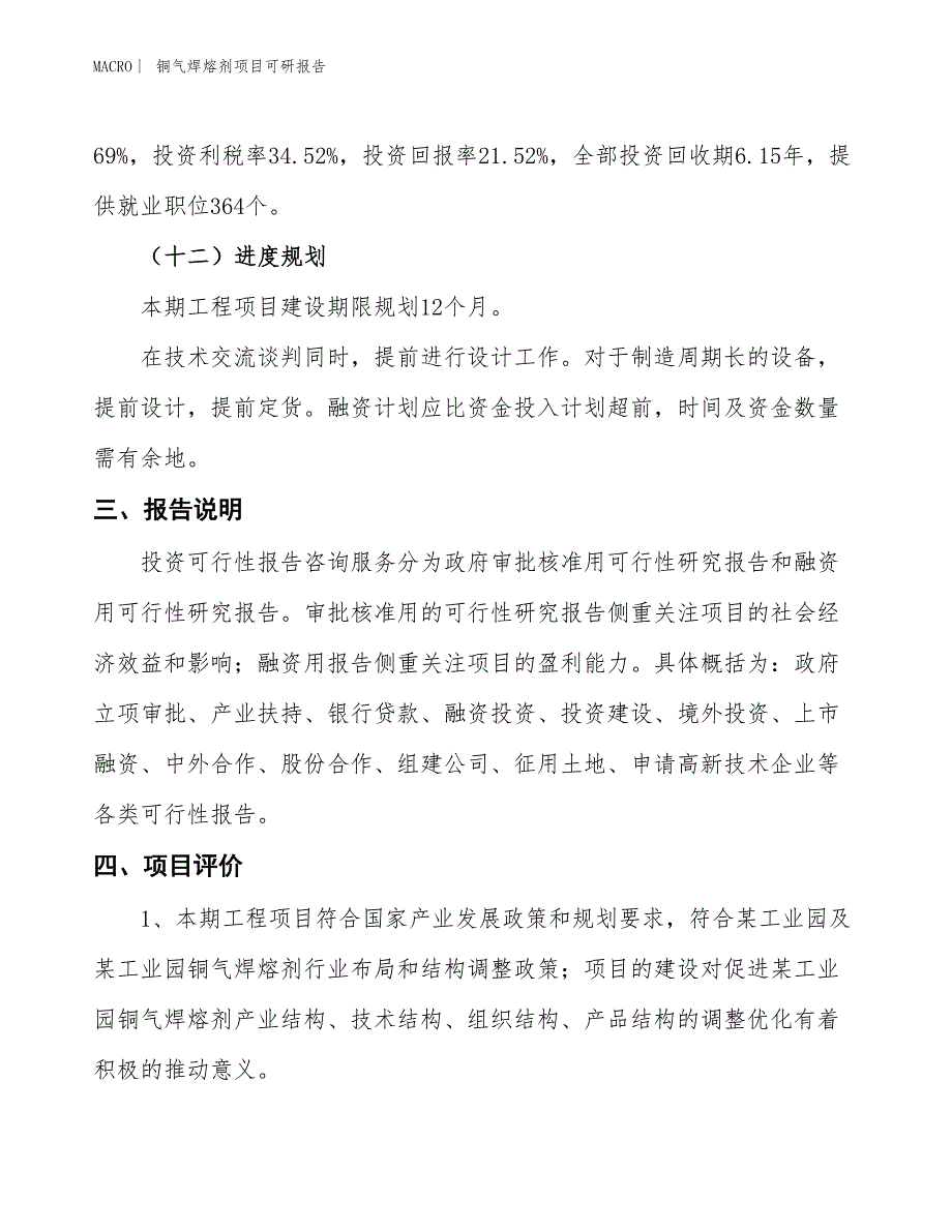 铜气焊熔剂项目可研报告_第4页