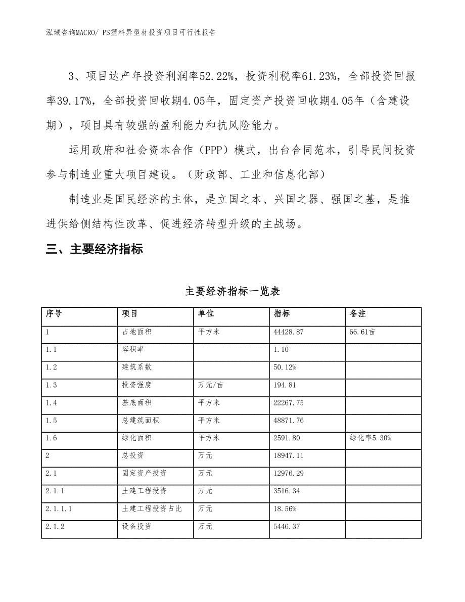 PS塑料异型材投资项目可行性报告(总投资18947.11万元)_第5页