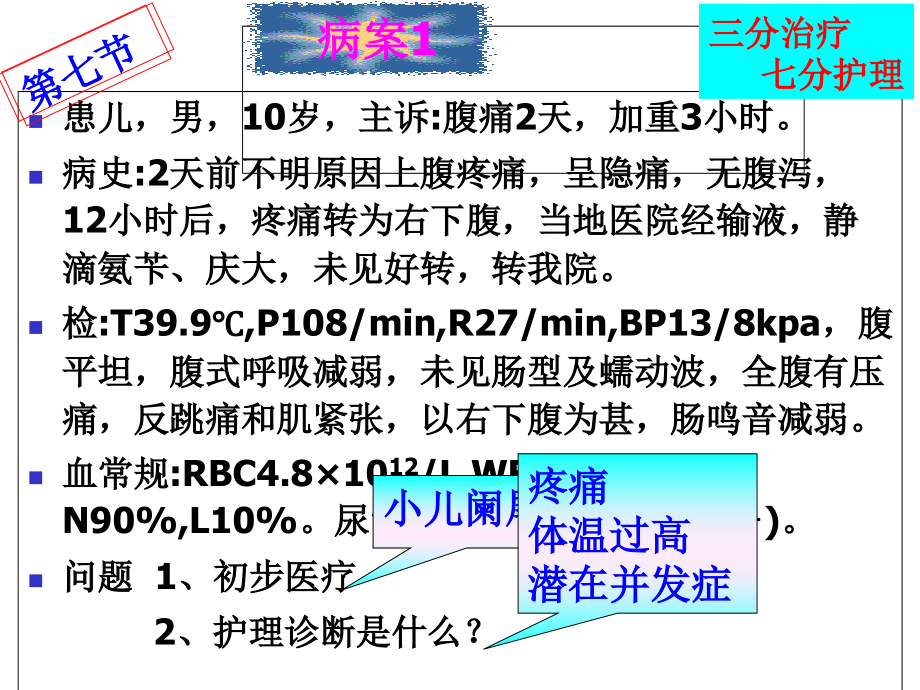 最新15年春季第9讲阑尾炎-胆道疾病人的护理课件-ppt文档-ppt文档_第1页