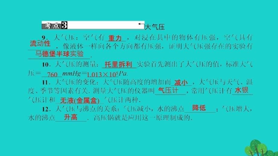 中考物理总复习 第八讲 压强课件2_第5页