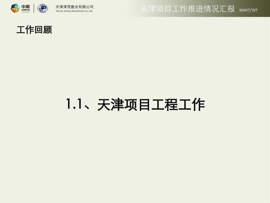 【商业地产】中粮-天津世界贸易中心项目工作推进报告-57ppt_第5页