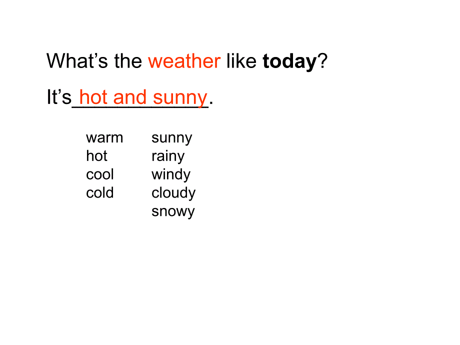 新版pep四年级下册unit 3 weather课件_第1页