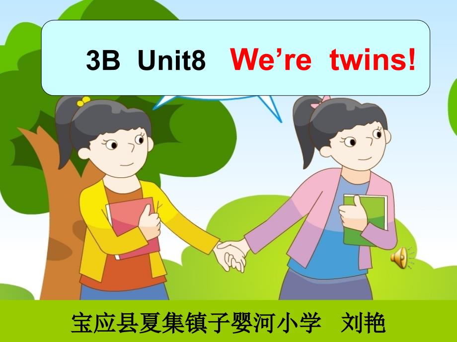 译林新教材3B unit8 Were twins课件_第1页