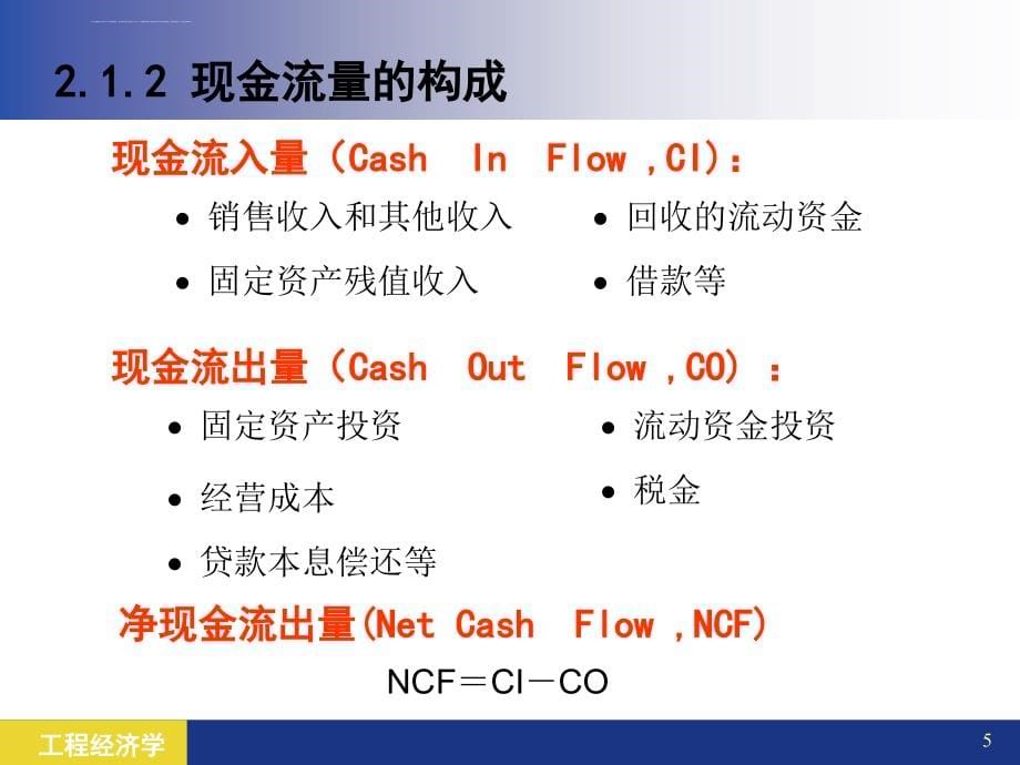 工程经济学ppt-第2章-现金流量与资金时间价值.课件_第5页