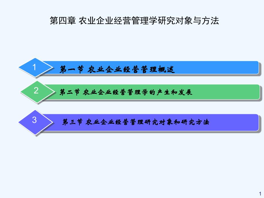 农业企业经营管理学研究对象与方法课件_第1页