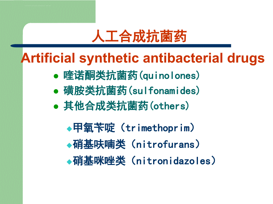 人工合成抗菌药-喹诺酮类--薛占霞课件_第2页