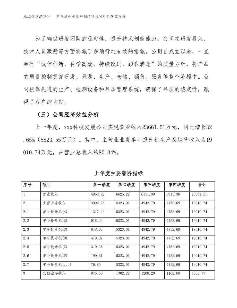 单斗提升机生产制造项目可行性研究报告_第5页