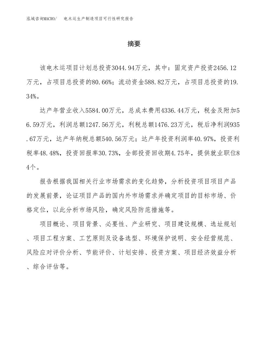 电木运生产制造项目可行性研究报告_第2页