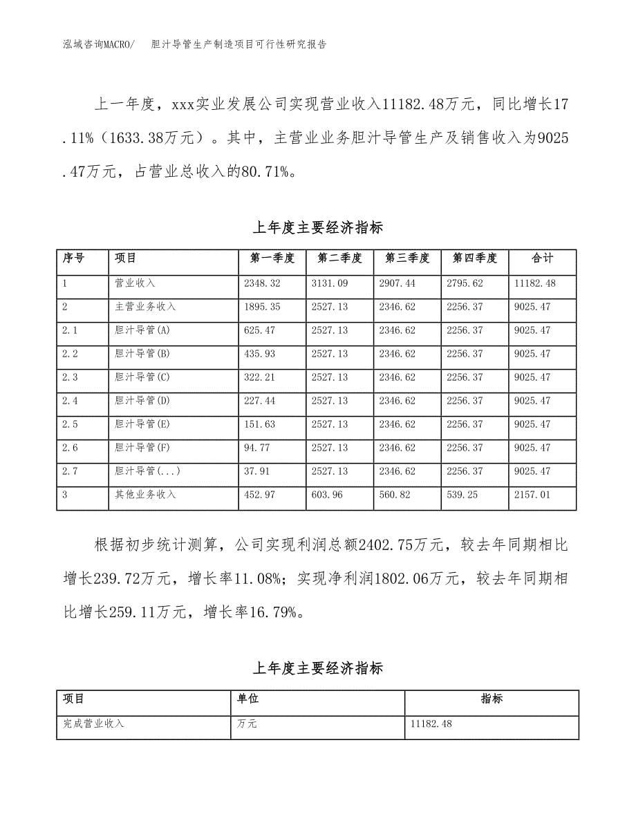 胆汁导管生产制造项目可行性研究报告_第5页