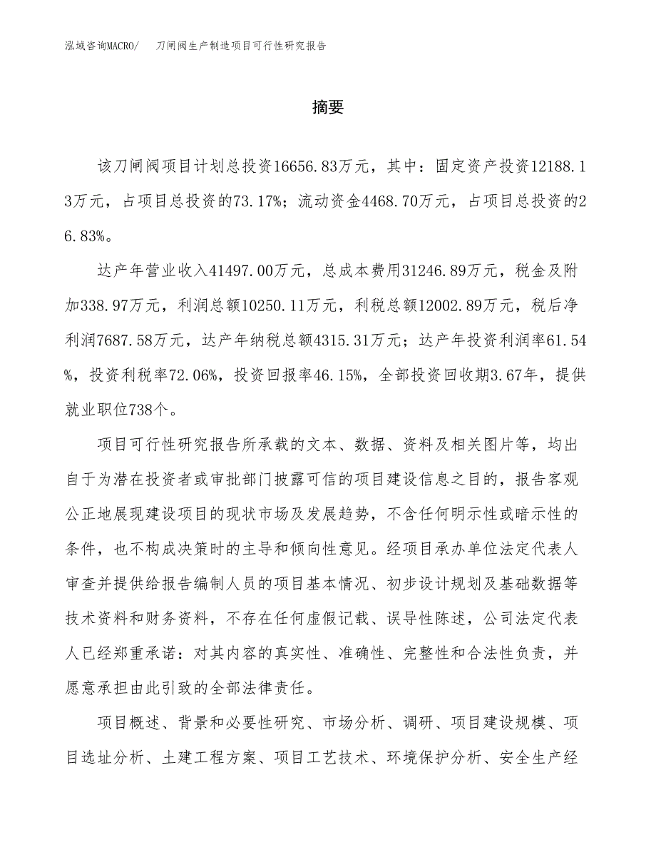 刀闸阀生产制造项目可行性研究报告_第2页