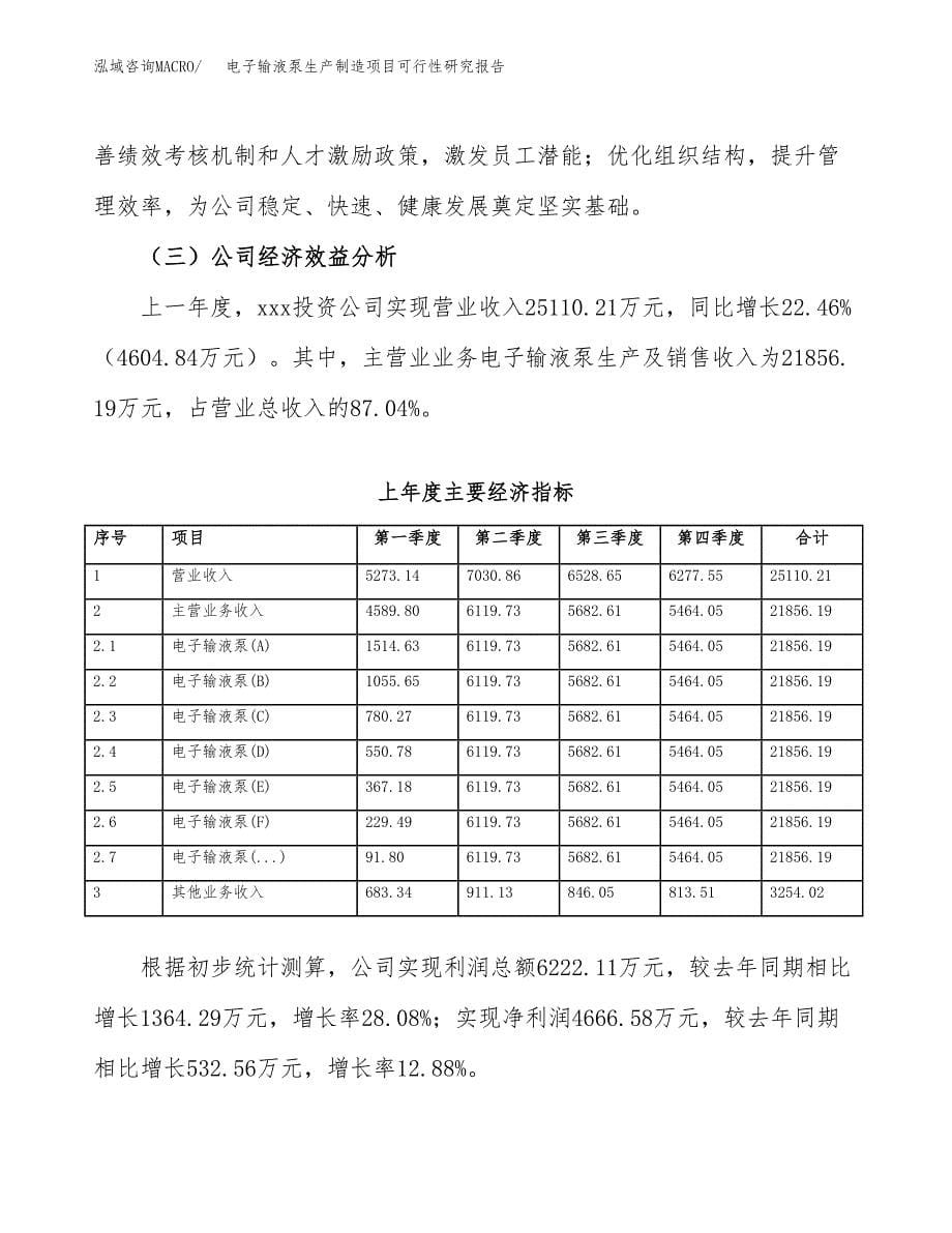 电子输液泵生产制造项目可行性研究报告_第5页