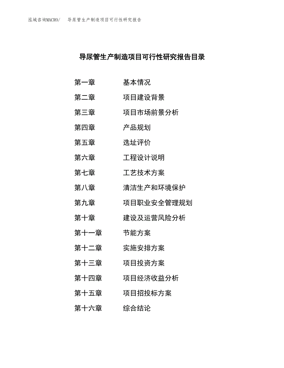 导尿管生产制造项目可行性研究报告_第3页