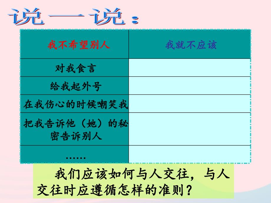 六年级品德与社会下册 第一单元 你我同行 3 学会和谐相处课件2 新人教版_第3页