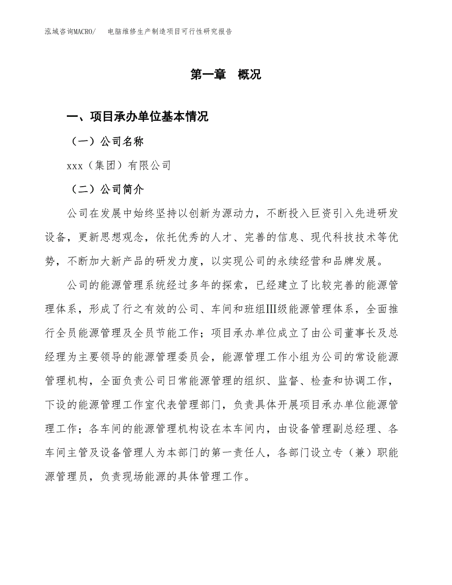 电脑维修生产制造项目可行性研究报告_第4页