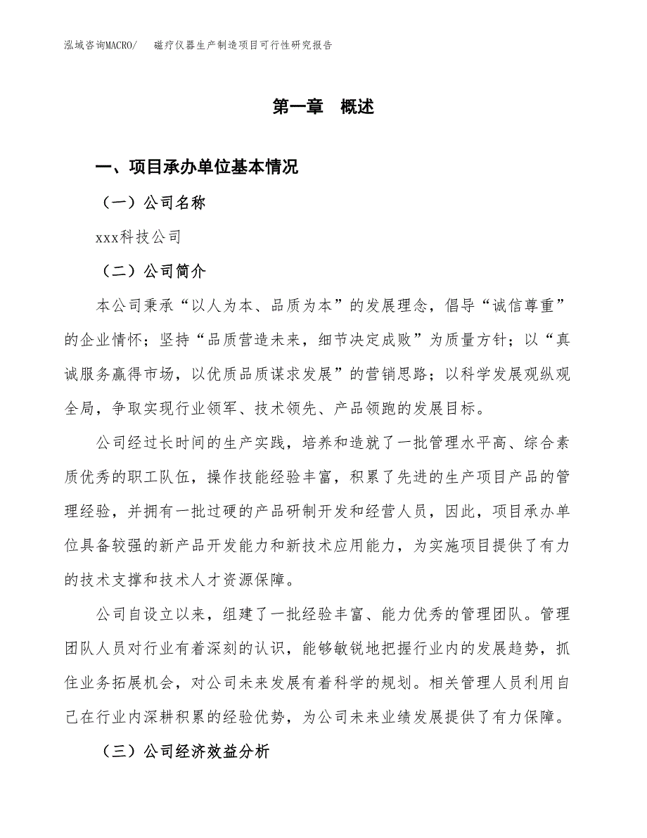 磁疗仪器生产制造项目可行性研究报告_第4页