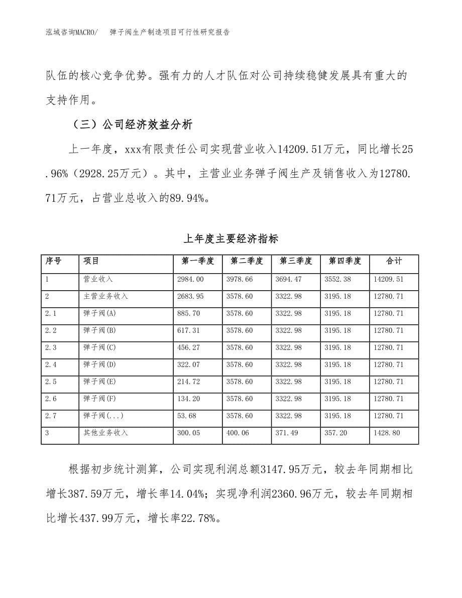 弹子阀生产制造项目可行性研究报告_第5页