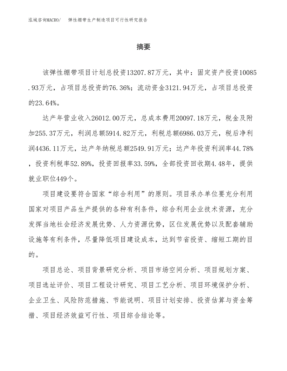 弹性绷带生产制造项目可行性研究报告_第2页