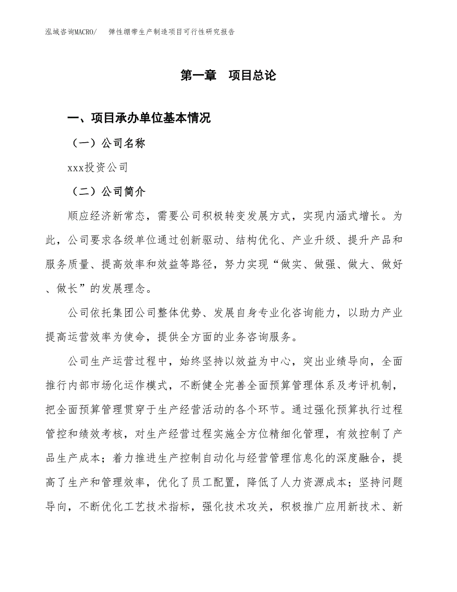 弹性绷带生产制造项目可行性研究报告_第4页