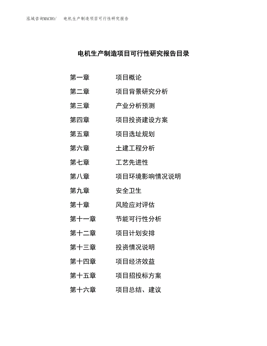 电机生产制造项目可行性研究报告_第3页