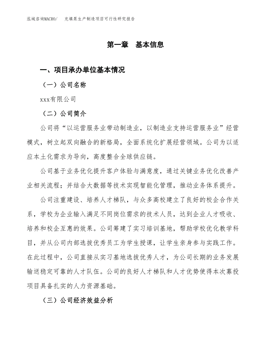 充填泵生产制造项目可行性研究报告_第4页