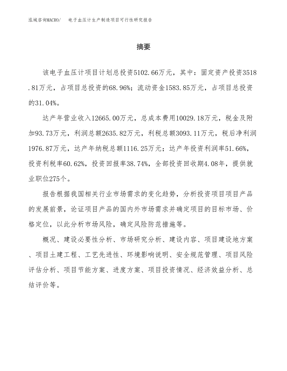 电子血压计生产制造项目可行性研究报告_第2页