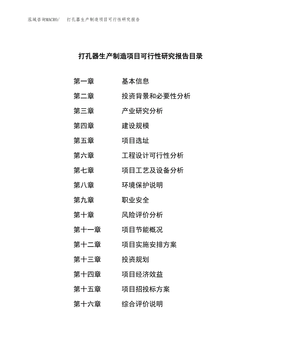 打孔器生产制造项目可行性研究报告_第3页