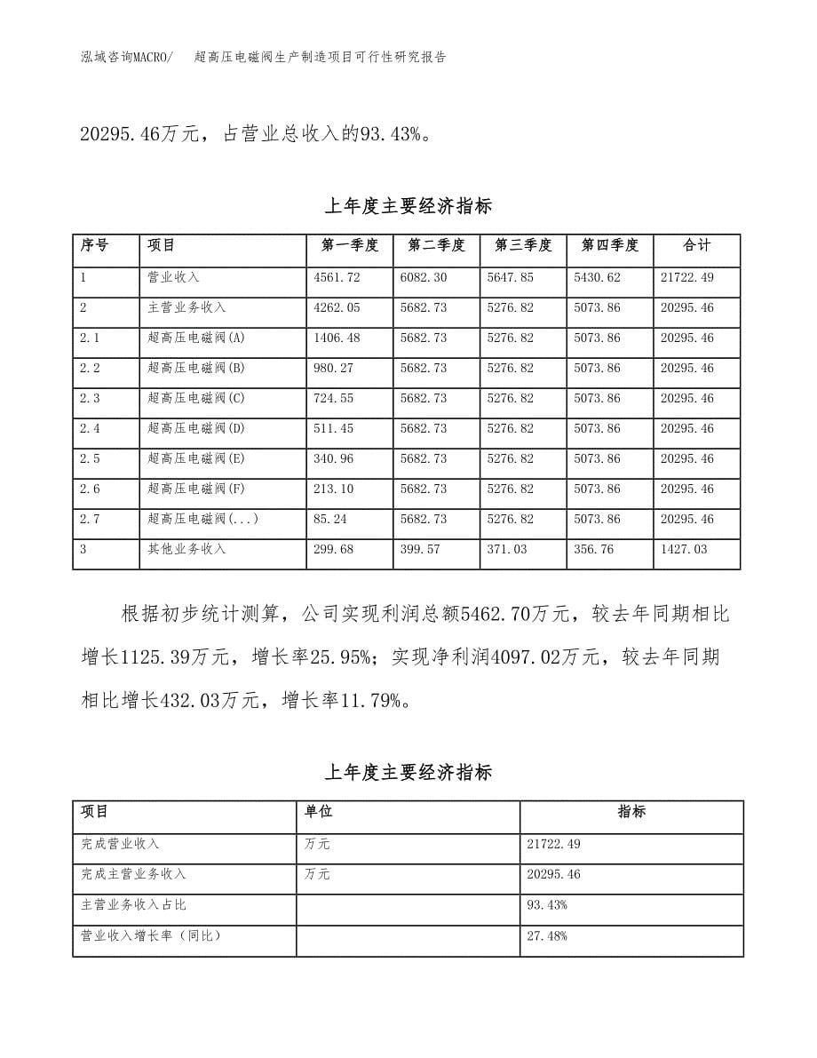 超高压电磁阀生产制造项目可行性研究报告_第5页