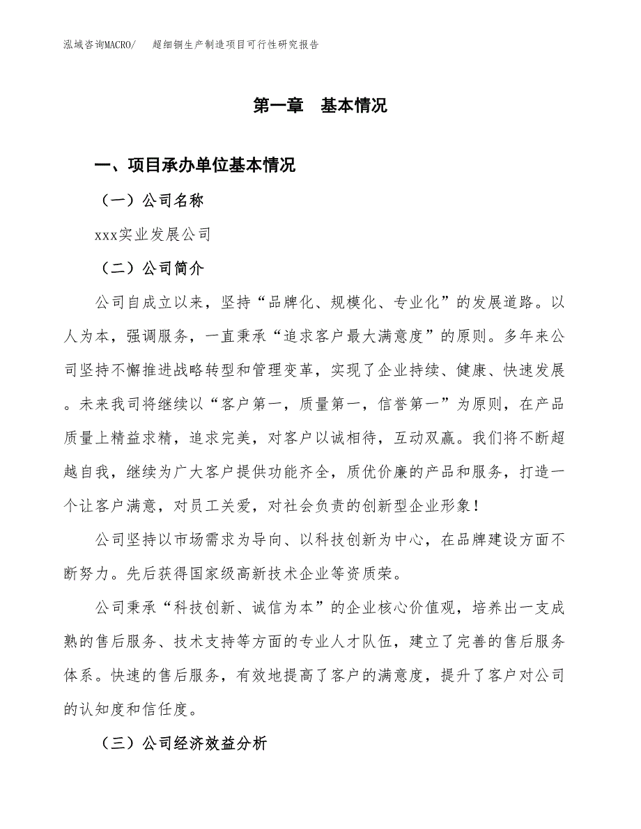 超细铜生产制造项目可行性研究报告_第4页