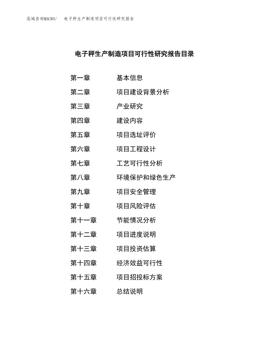 电子秤生产制造项目可行性研究报告_第3页