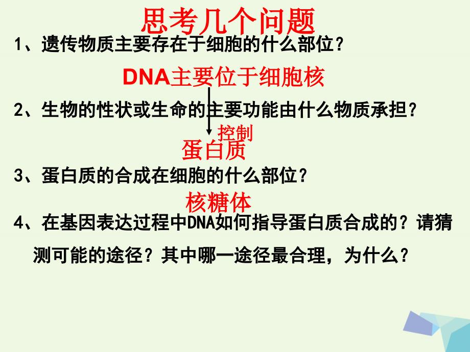 高中生物 4_1 基因指导蛋白质的合成教学课件 新人教版必修21_第3页