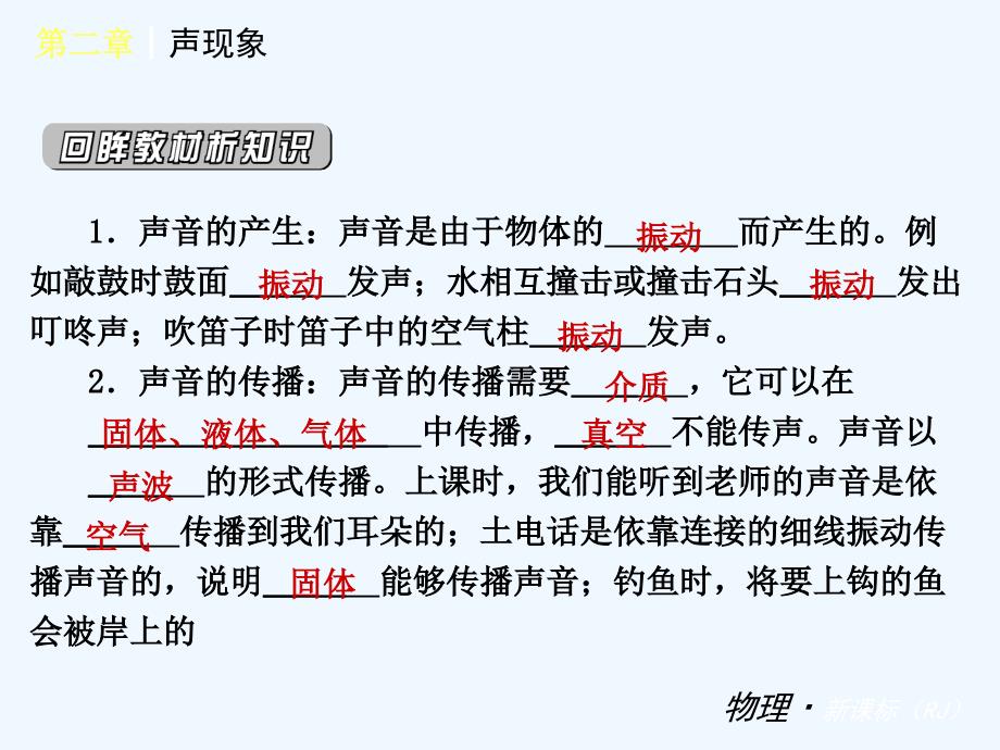 2012年秋学期新教材人教版八年级物理上册复习课件第二章声现象(共38张ppt)_第4页