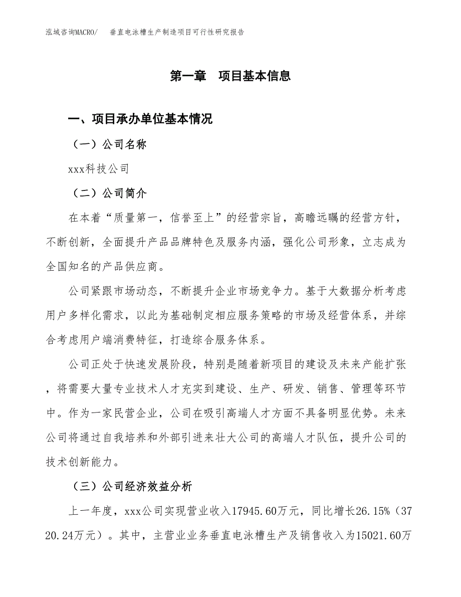 垂直电泳槽生产制造项目可行性研究报告_第4页