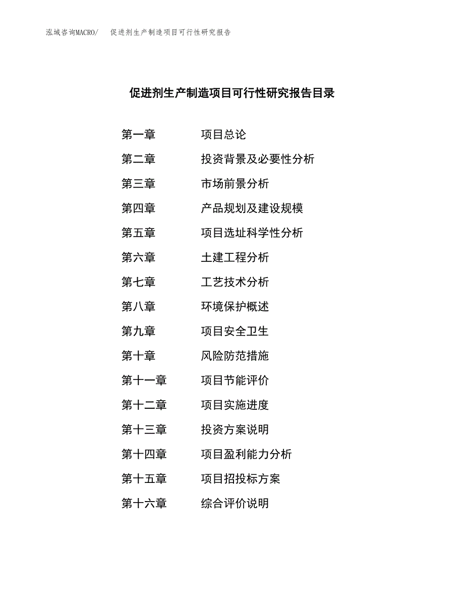 促进剂生产制造项目可行性研究报告 (1)_第3页