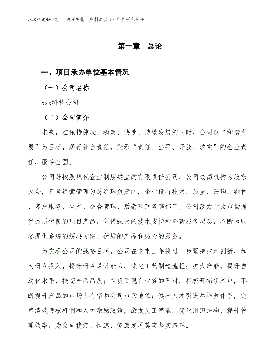 电子宠物生产制造项目可行性研究报告_第4页