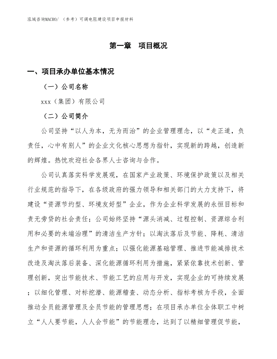 （参考）可调电阻建设项目申报材料_第4页