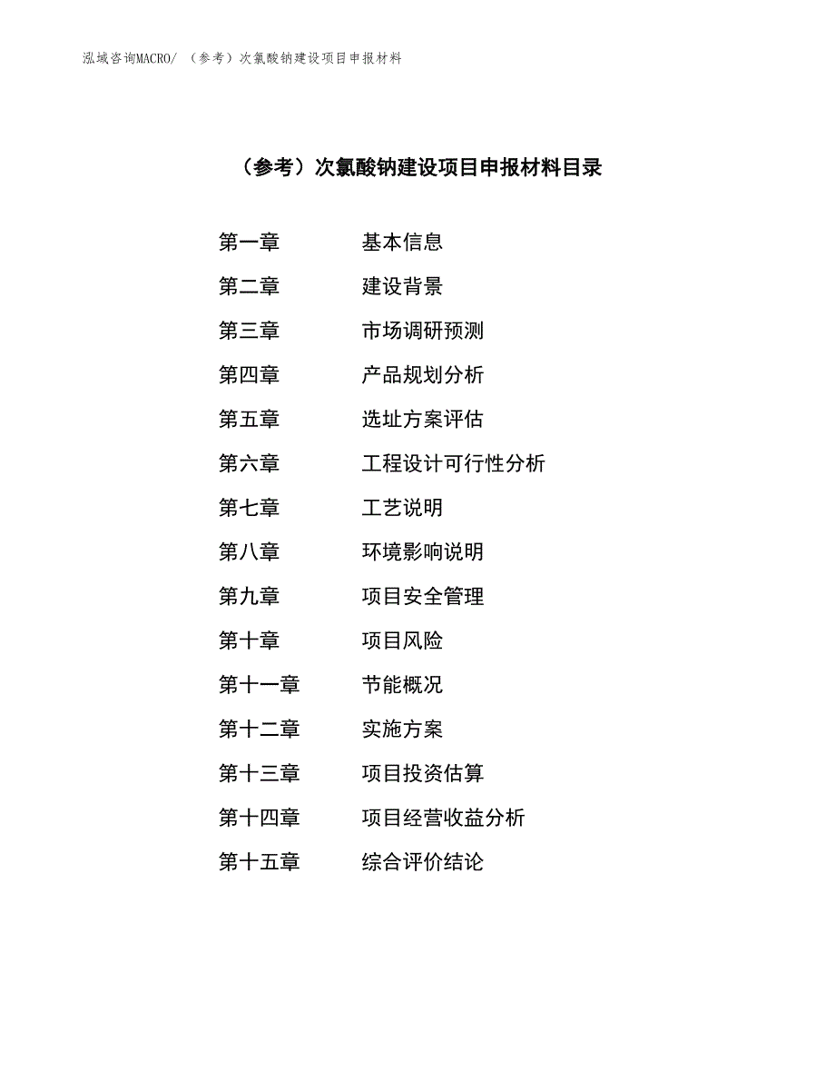 （参考）次氯酸钠建设项目申报材料_第3页