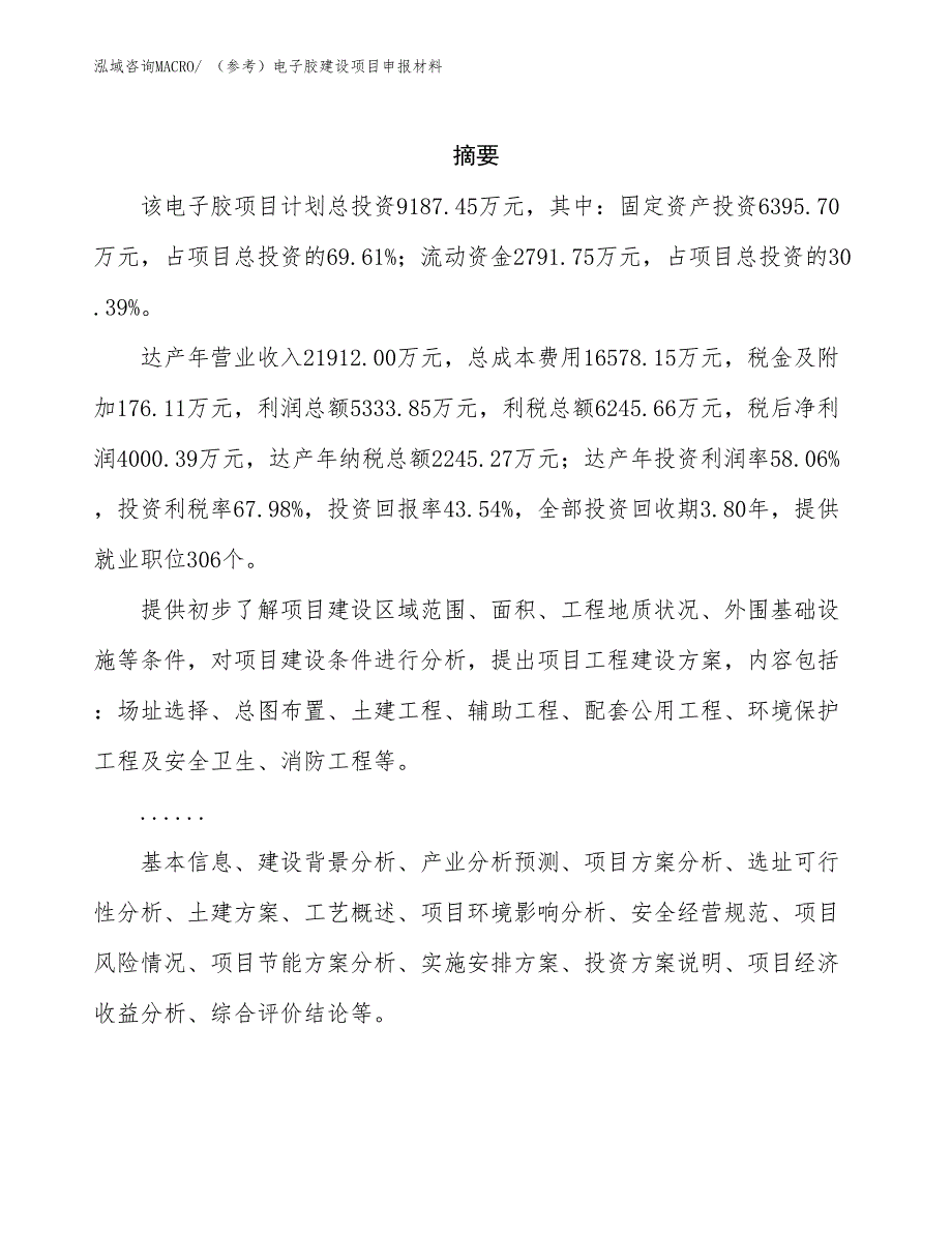 （参考）电子胶建设项目申报材料_第2页