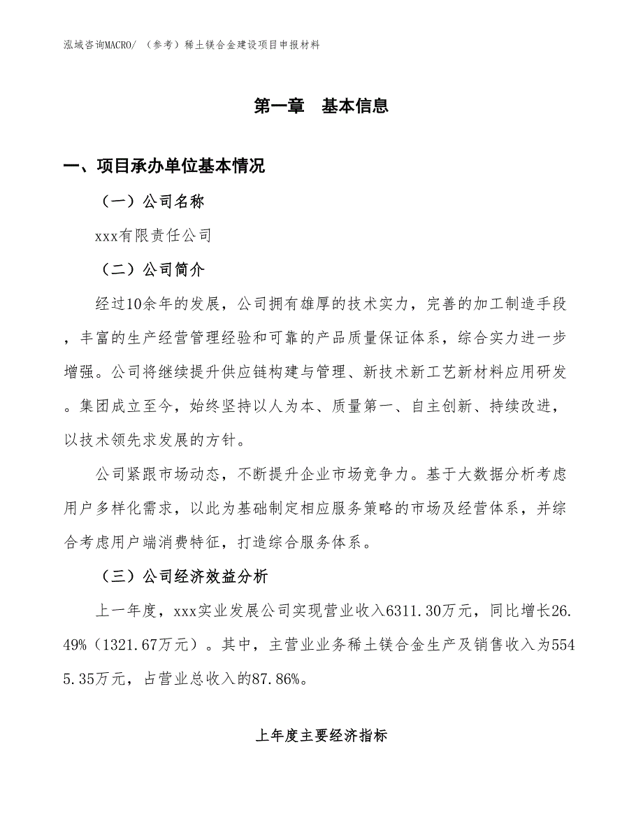 （参考）稀土镁合金建设项目申报材料_第4页