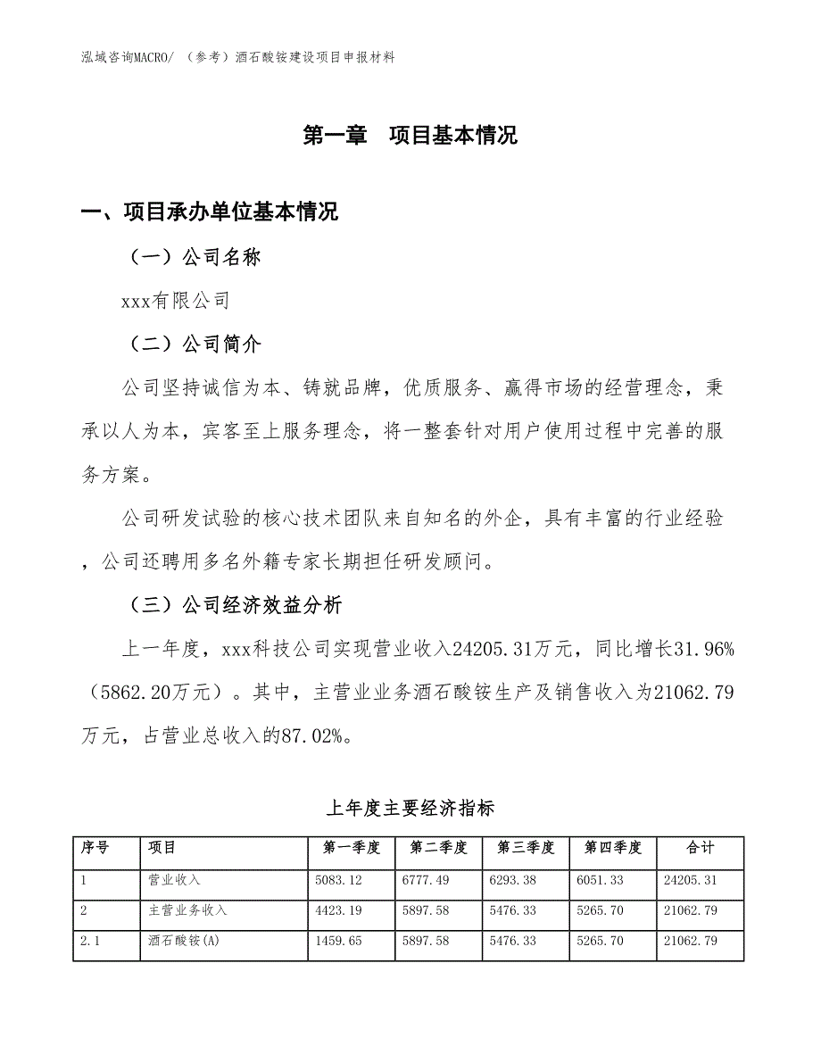 （参考）酒石酸铵建设项目申报材料_第4页