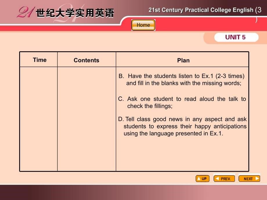 21世纪大学实用英语综合教程(第3册第5单元)_第5页