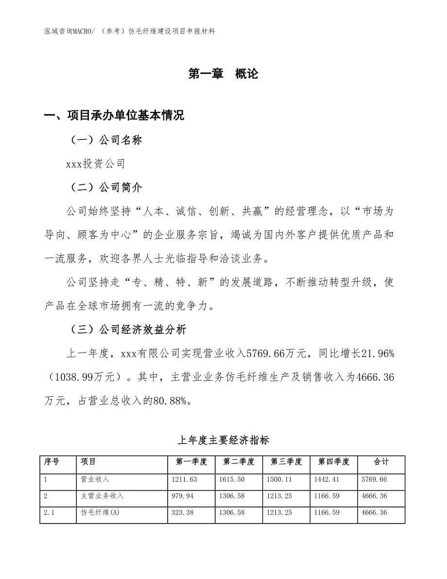 （参考）仿毛纤维建设项目申报材料_第5页