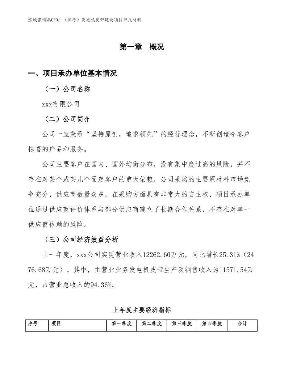 （参考）发电机皮带建设项目申报材料_第5页